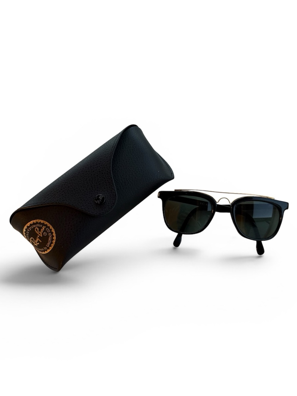 Vintage 80s-90s Rayban B&L gatsby 5 black sunglasses with replacement case